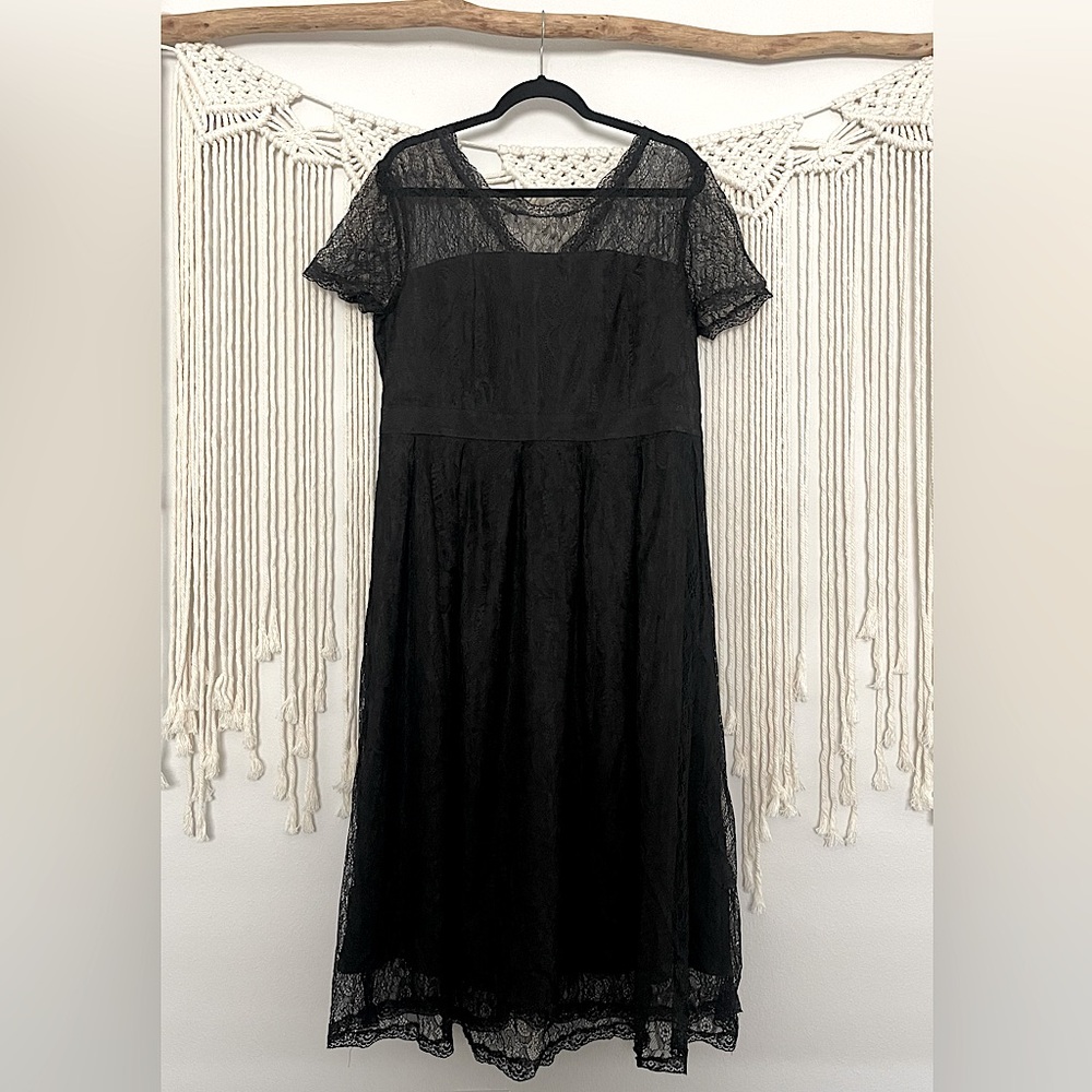 Vintage Style Lacey Fancy Boutique Dress Sz L/XL